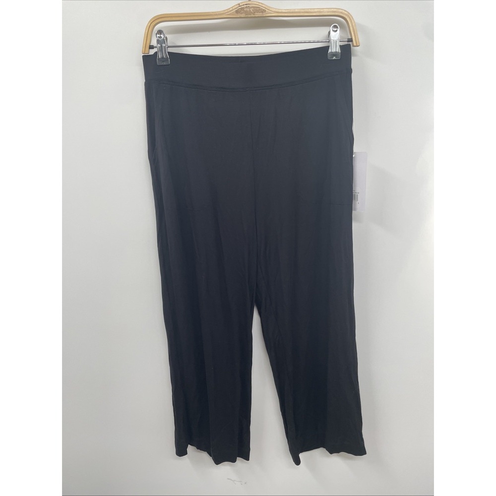 Boody Downtime Pants Women's S Black High Rise Cropped Flattering Silhouette NWT